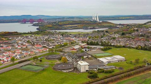 Aerial photo of Inverkeithing HS and Community Use