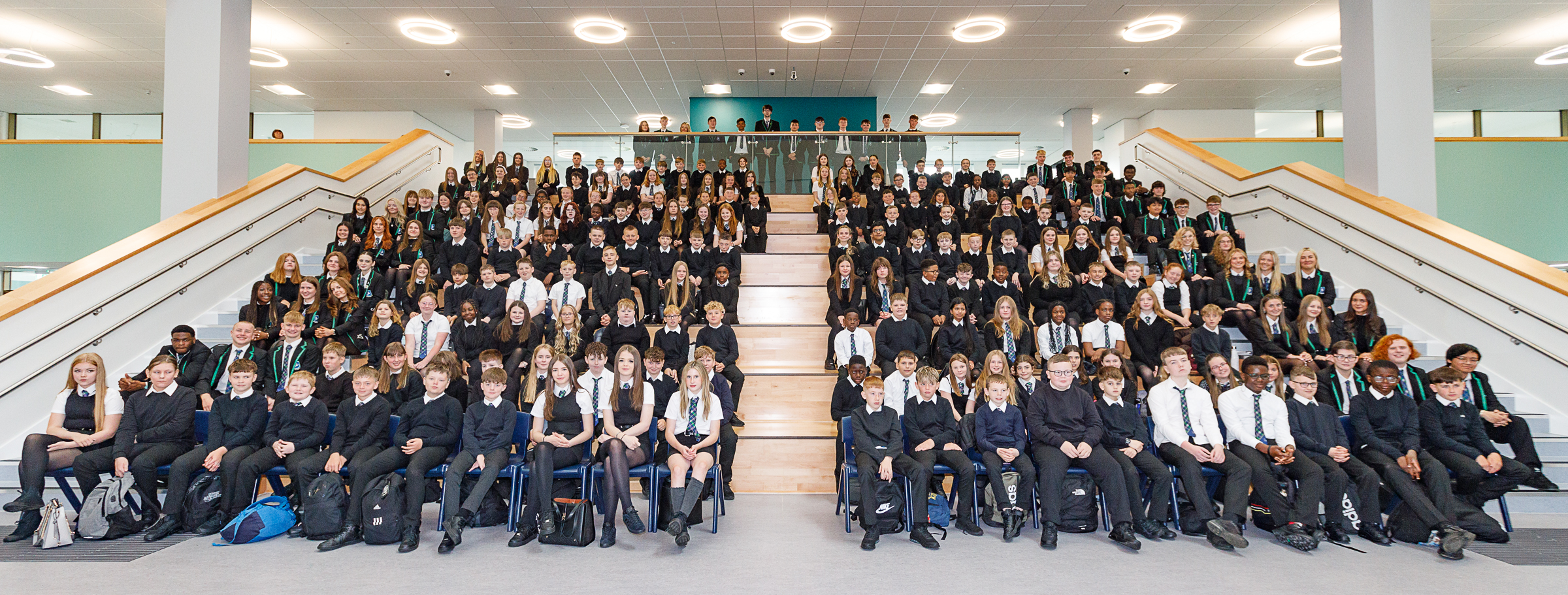 St Columba's pupils first day at Dunfermline Learning Campus