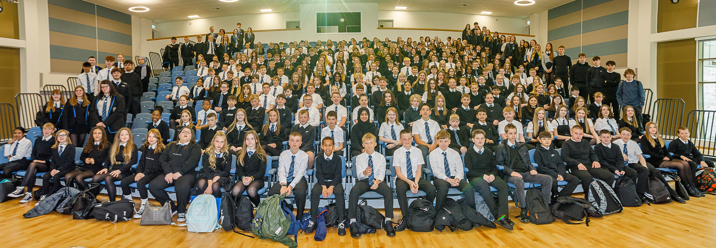 Woodmill pupils first day at Dunfermline Learning Campus