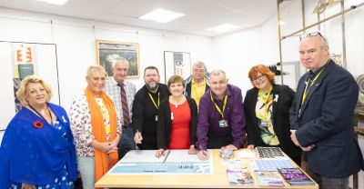 Fife councillors signing the White Ribbon pledge