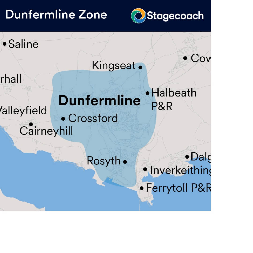 Map showing Dunfermline Zone