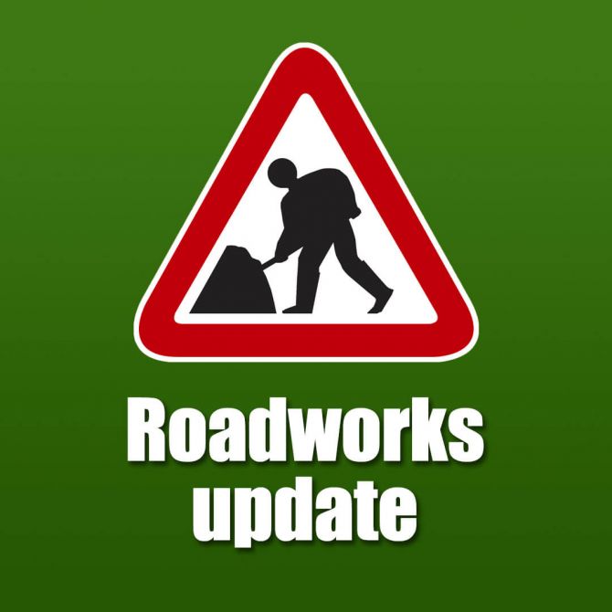 Roadworks update