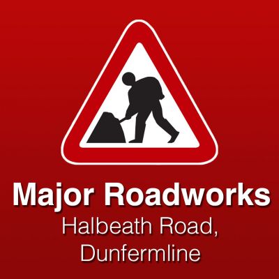 Roadworks sign