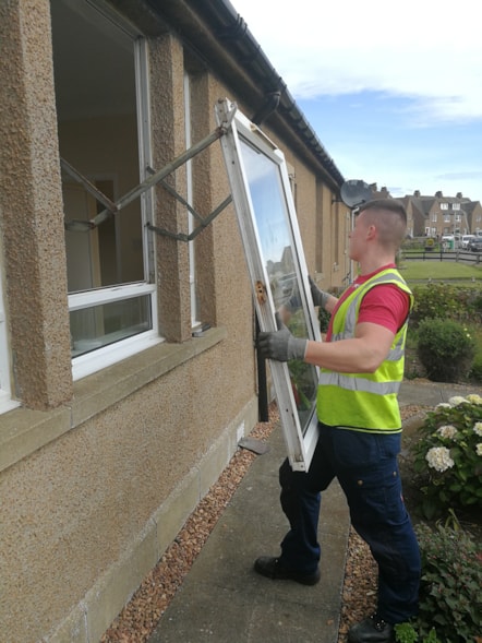 Window replacement in council house