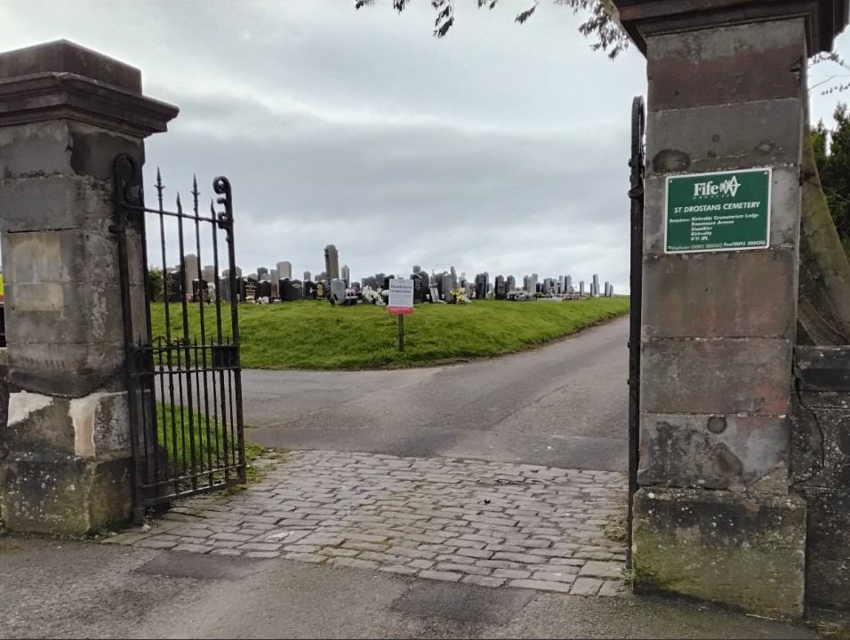 Gates to St Drostans Cemetery