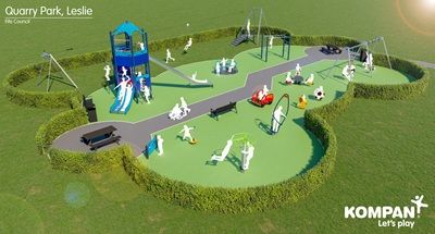 Design of what the new Quarry Park play area will look like