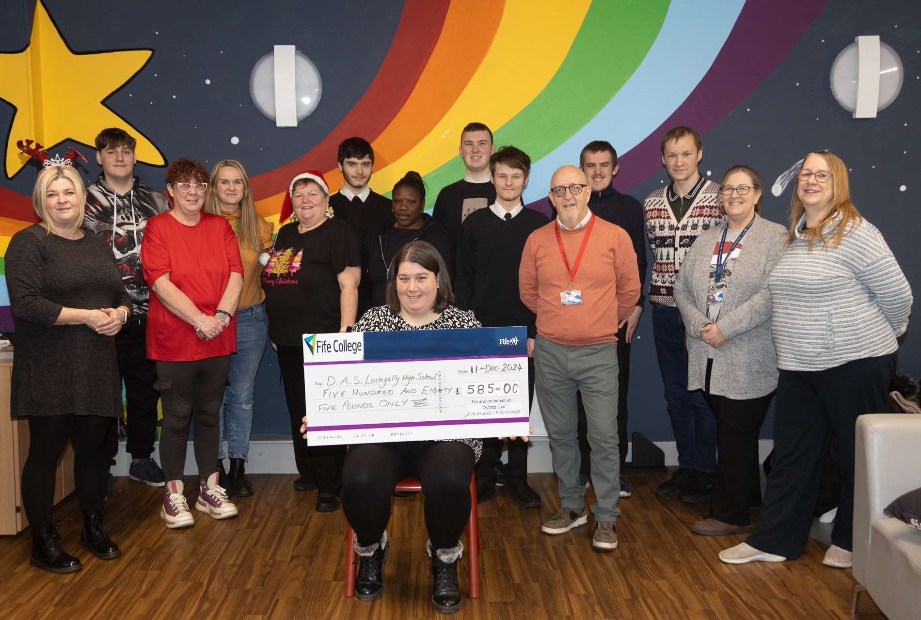 Step In donation to Lochgelly High Department of Additional Support