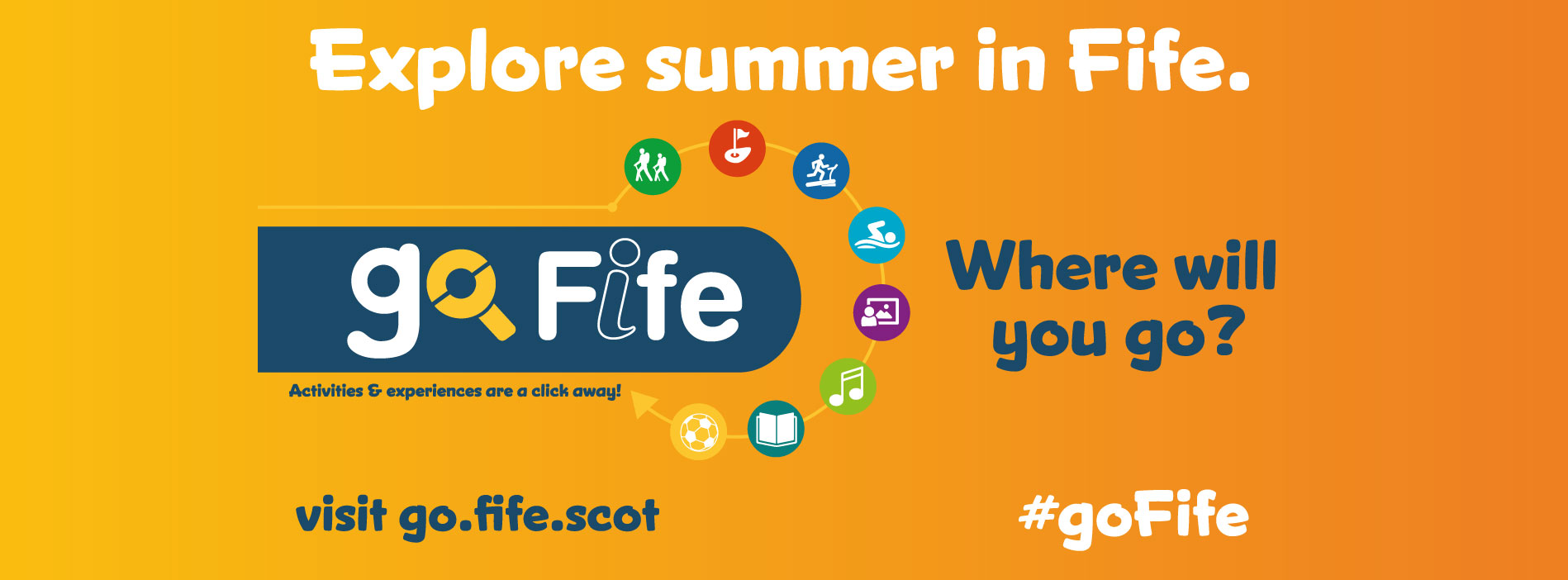 Explore summer in Fife. Go Fife. Where will you go? #goFife. Visit go.fife.scot 