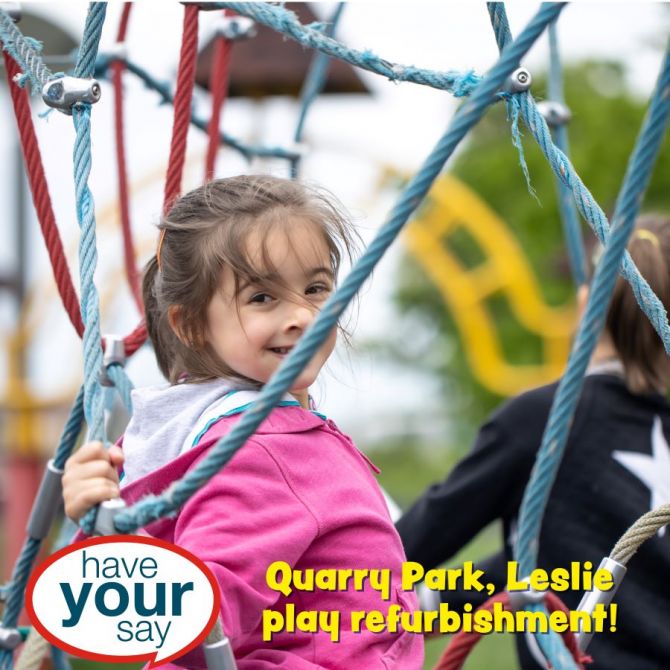 Have your say - young girl in play park