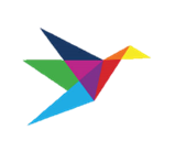 GIRFEC logo with multi-coloured bird shape