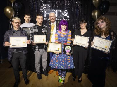 Provost Jim Leishman with award winners