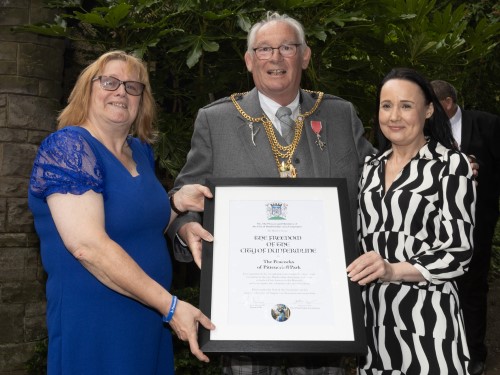 Freedom of the City for Peacocks at Pittencrieff Park